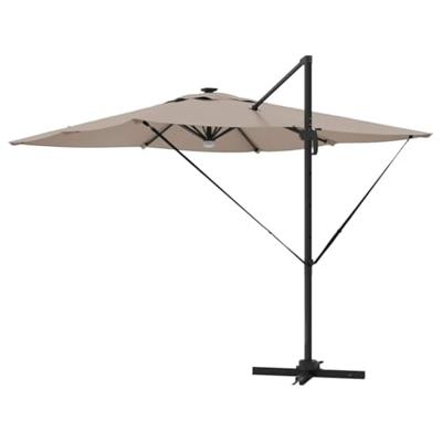 Roma Parasol Taupe 286 x 285 x 270 cm Aluminium en Polyester