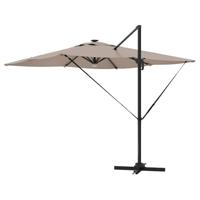 Roma Parasol Taupe 286 x 285 x 270 cm Aluminium en Polyester - thumbnail