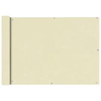 VidaXL Balkonscherm oxford textiel 75x400 cm crème - thumbnail