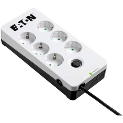 Eaton PB6D Overspanningsbeveiliging 6 AC-uitgang(en) 220-250 V Zwart, Wit