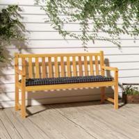 VidaXL Tuinbankkussen 180x50x7 cm oxford stof ruitpatroon zwart - thumbnail
