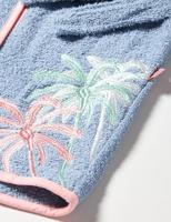 Playshoes badjas palmbomen blauw-110-116 - thumbnail