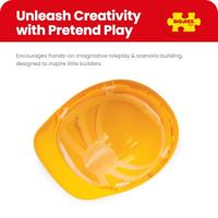 Bigjigs kinder bouwhelm geel - thumbnail
