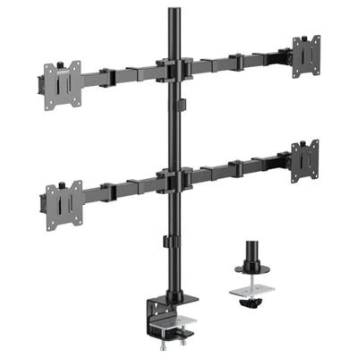 SpeaKa Professional SP-MM-541 Monitor-tafelbeugel 4-voudig 43,2 cm (17) - 88,9 cm (35) Zwart Kantelbaar en zwenkbaar, Draaibaar, In hoogte verstelbaar