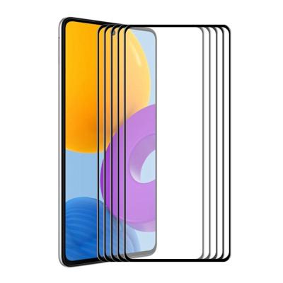Voor Samsung Galaxy M52 5G 5 Stks Enkay Hat-Prince Full Lijm Gehard Glas 6D Volledige dekking Anti-Krasbeschermer