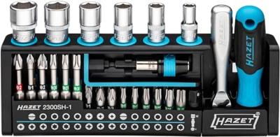 HAZET SmartHolder gereedschaphouder 2300SH-1 | 1/4 inch (6,3 mm) zeskant massief, 1/4 inch (6,3 mm) vierkant hol | Sleufprofiel, Kruiskop profiel PH,