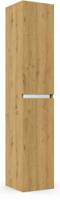 Saqu Gaia hoge kast rechts 35x34x180cm naturel eiken - thumbnail