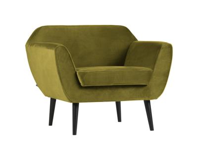 WOOOD Fauteuil 'Rocco', kleur Olijfgroen WOOOD Fauteuil 'Rocco', kleur Olijfgroen