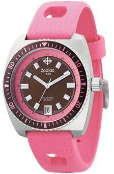 Horlogeband Zodiac ZO2270 Rubber Roze 20mm