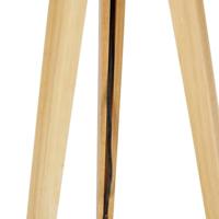 QAZQA Vloerlamp hout met stoffen kap zwart 50 cm - Tripod Classic - thumbnail
