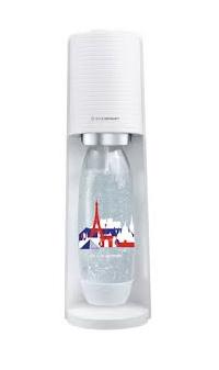 SODASTREAM Terra - Witte bruiswatermachine + 1 fles Fuse van 1 liter Franse editie + 1 clip-on gasvulling van 60 liter