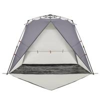 Strandtent 4-persoons waterdicht snelontgrendeling grijs - thumbnail