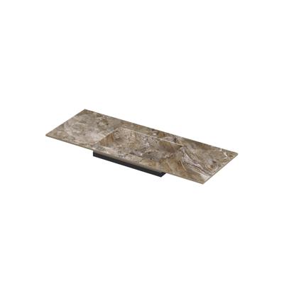 INK Post Wastafel keramische slab envelop bak midden met 1 kraangat 120x45x1 Earth glossy INK Post Wastafel keramische slab envelop bak midden met 1 kraangat 120x45x1 Earth glossy