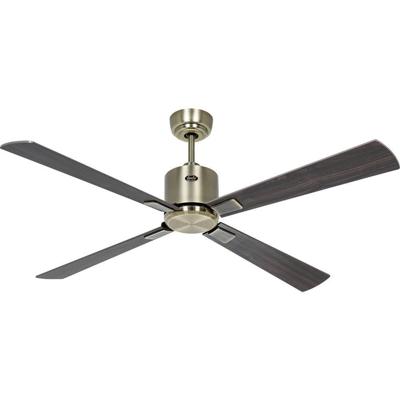 CasaFan ECO NEO III 132 MA-NB/KI WiFi Flügel Nussbaum/Kirsche Plafondventilator 27 W (Ø x h) 132 cm x 360 mm Antiek-messing Met afstandsbediening, Timer, Met