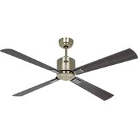 CasaFan ECO NEO III 132 MA-NB/KI WiFi Flügel Nussbaum/Kirsche Plafondventilator 27 W (Ø x h) 132 cm x 360 mm Antiek-messing Met afstandsbediening, Timer, Met - thumbnail