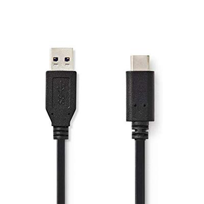 USB-Kabel | USB 3.2 Gen 2 | USB-A Male | USB-CT Male | 10 Gbps | Vernikkeld | 1.00 m | Rond | PVC | Zwart | Polybag