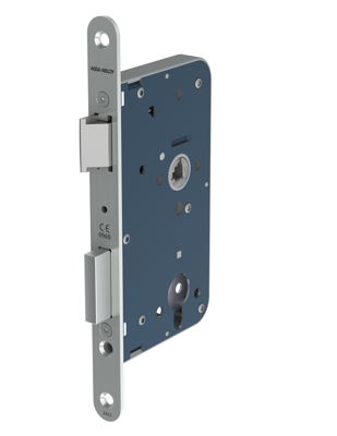 ASSA ABLOY 2423 Deurslot | DM50mm | RC73,5mm | krukgat 8mm | voorplaat RVS 20x235mm afgerond | DR 1+3/2+4 - 7962011