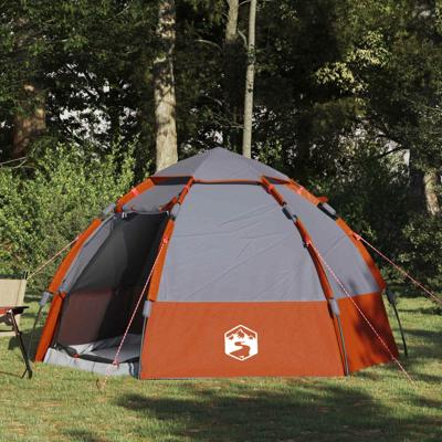 Directe Tent Grijs en Oranje 280 x 280 x 160 cm Staal