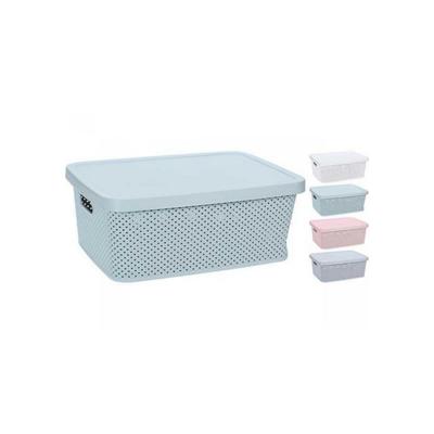 Diversen Opbergdoos 7000ml met deksel 4ass kleuren 274x22