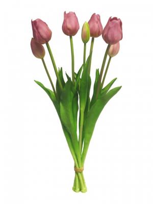 Bosje Tulpen Tulp Duchesse Classic mauve kunstbloem Buitengewoon de Boet - Buitengewoon de boet