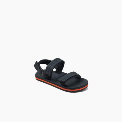 REEF Little Ahi Convertible Kinder Slipper Grey/Orange 11/12