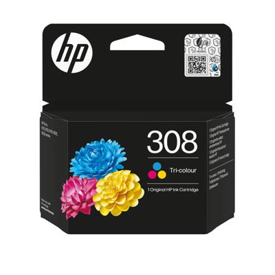 Originele HP 308 driekleureninktcartridge (7FP20UE) voor HP Envy 6110, 6120, 6130, 6520, 6530