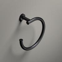 Handdoekring Hotbath Cobber Mat Zwart - thumbnail