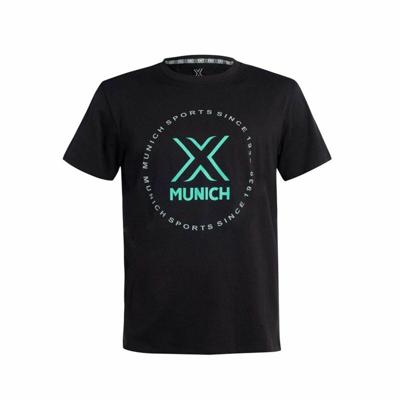 Sport T-shirt Korte Mouwen Munich Zwart - Maat: L