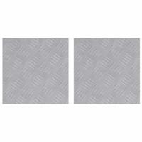 VidaXL Trap tread vierkant 2 pcs zilver 30 x 30 cm aluminium - thumbnail