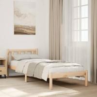 Bedframe extra lang zonder matras massief grenenhout 80x210 cm - thumbnail
