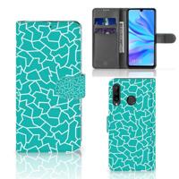 Huawei P30 Lite (2020) Hoesje Cracks Blue - thumbnail