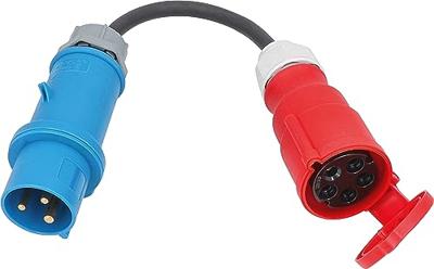 AS Schwabe 61375 Stroom Adapterkabel 32 A Zwart 0.3 m H07RN-F 3G 6 mm² AS Schwabe 61375 Stroom Adapterkabel 32 A Zwart 0.3 m H07RN-F 3G 6 mm²