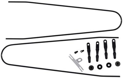 CONTEC spatbordstangen bevestigingsset "splash protect dlx" ct strut set f. splash prot. dlx 48/55mm black