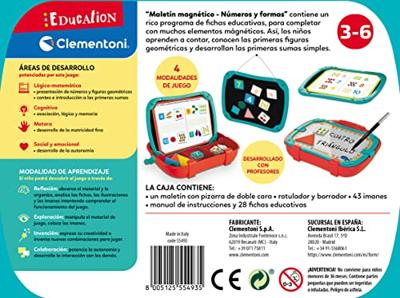Educatief Spel Clementoni Briefcase Cijfers Vormen 27,5 x 23 x 5 cm