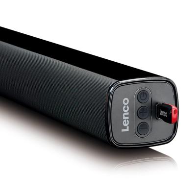 Lenco SB-080 SB-080BK Soundbar Zwart Bluetooth, USB