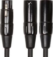 Roland RCC-YC-XF2XM Black Series XLR female - 2x XLR male 15 cm - thumbnail