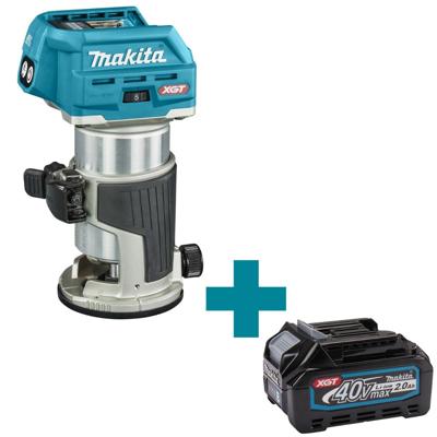 Makita RT001GZ14 Boven- en kantenfrees | 40 V Max | Zonder accu's en lader | In doos - RT001GZ14
