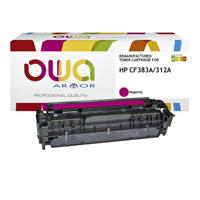 Tonercartridge OWA alternatief tbv HP CF383A rood - thumbnail