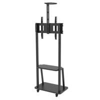 Techly ICA-TR33 flat panel vloer standaard 177,8 cm (70 ) Draagbare flatscreen vloerstandaard Zwart - thumbnail
