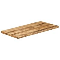 Tafelblad met natuurlijke rand 110x60x2,5 cm massief mangohout - thumbnail