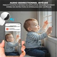 Bedrade binnencamera - KYF - Draaibaar - Full HD - 4MP Gemotoriseerde P/T - Ingebouwde sirene - thumbnail