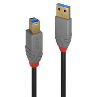 LINDY USB-kabel USB 3.2 Gen1 (USB 3.0 / USB 3.1 Gen1) USB-A stekker, USB-B stekker 5.00 m Zwart 36744 - thumbnail