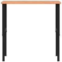 Werkbank rechthoekig 100x60x(71,5-98) cm massief beukenhout - thumbnail