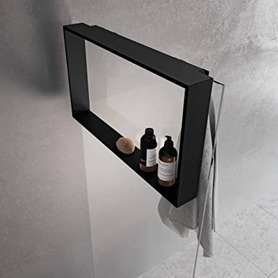 Novellini Frame hangend doucherek 60x8,5x40cm mat zwart Novellini Frame hangend doucherek 60x8,5x40cm mat zwart
