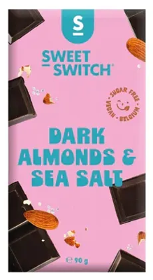Sweet-Switch Dark Almonds & Sea Salt Chocolade Suikervrij Sweet-Switch Dark Almonds & Sea Salt Chocolade Suikervrij