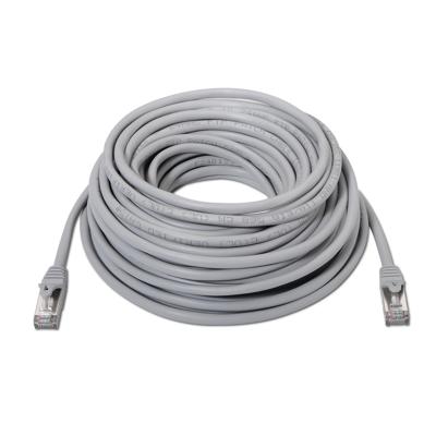 AISENS A136 – 0280 – doucheslang RJ45 patchkabel (20 m, 10/100/1000 Mbit/s, switch/router/modem/patchpaneel/patchveld/access point/champs) grijs
