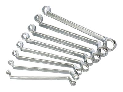 Brüder Mannesmann M 140-08 DIN Dubbele ringsleutelset 8-delig Sleutelbreedte (metrisch) 6 - 22 mm