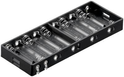 Goobay 11986 Batterijhouder Aantal cellen: 10 AA (penlite) Soldeeraansluiting (l x b x h) 151 x 57.3 x 15.8 mm