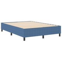 Platform bedframe Blauw 140 x 190 cm Stof - thumbnail