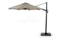 Tierra Outdoor Zweefparasol Duraflex Ø350cm Taupe - thumbnail